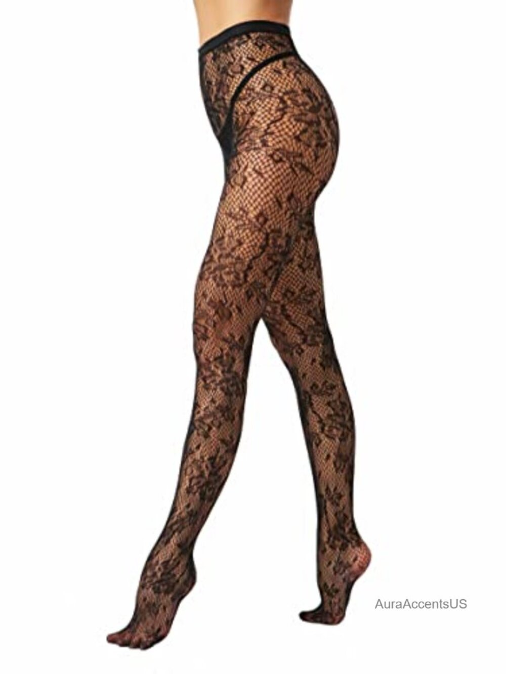 High Waist Fishnet Tights Thigh High Stockings Stretch Fit Sexy